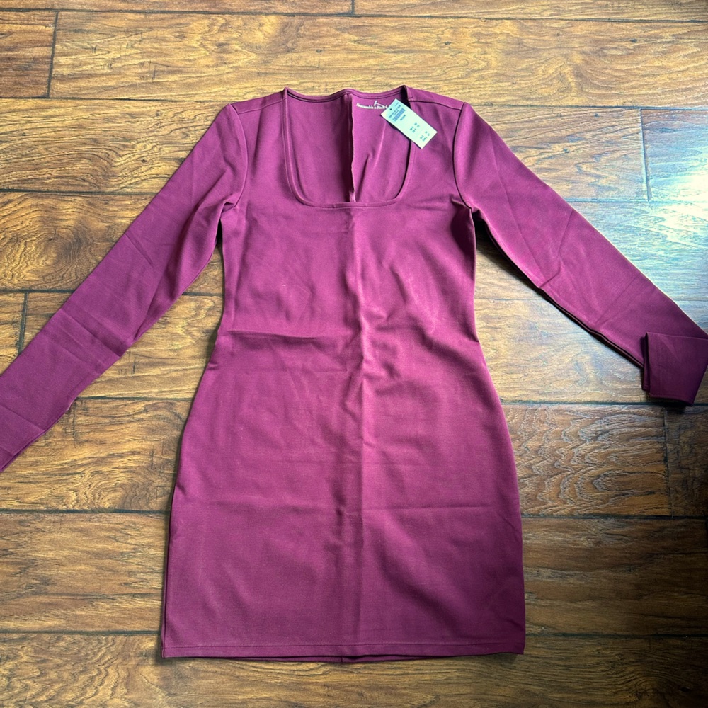 Abercrombie Maroon Dress Size M medium red